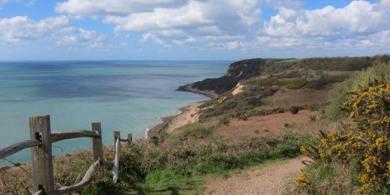 Dialogue UK English course activities Hastings beautiful coastal cliff walks